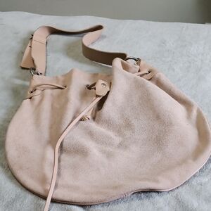 Terry Lewis Classic Luxuries Tan Suede Hobo Bag